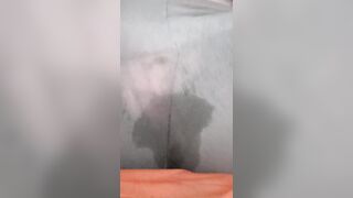FTM Cums Throughout Thin PJ Panties