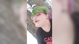 Punk Trans Hunk Outdoor Winter Dream Oral-job