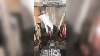 Hanging out in delicate suit