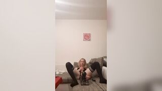 German sissy with machine