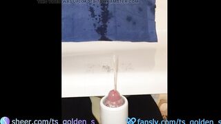 Piddle and large spunk fountain! ????