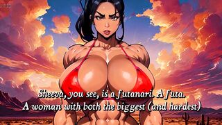 Roadside Shemale hentai: An Uber-Pumped up Futanari Uses Her 24 Inches to Stuff an Oriental Playgirl and a White Guy