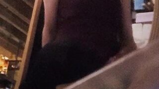 Sooner Gurl cumming in chair