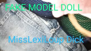 MissLexiLoup trans female taut rectums ass fucking sticks dong up fake model doll A1