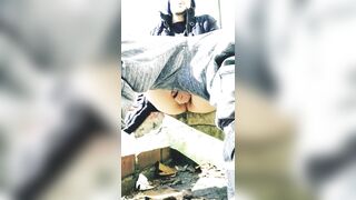 FtM Shows Off His Wang Outdoors