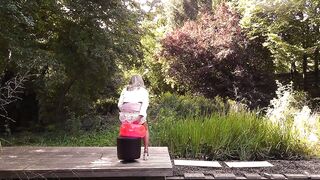 Sexually excited Sissy in need for cane & unbending rods