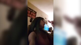 Davine gets her Mouth filled by a biggest Shlong and enjoyes the throatfucking