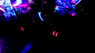 Glowing EGirl Femboy Screwing Her Toy Beneath Blacklight - Small Ritzy Styles Jerking and Cumming For