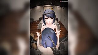 Yelan x Futanari Raiden Shogun Doggy