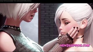 Screwing with a sexy blond gal with natural boobs - Comics Uncensored