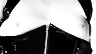 Stare at my pretty trans breasts during the time that I masturbate