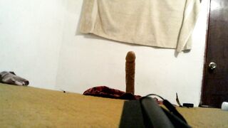 Joselynne Crossdresser Suck And Lick My Cum In My Large Sex tool After Using