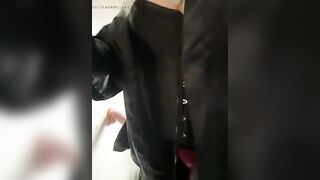 Crossdressing in the window hoping to get caught