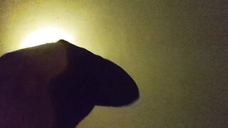 Crossdresser sits on your face pov