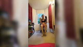 Ava Maxwell JOI in tan nylons lengthy version