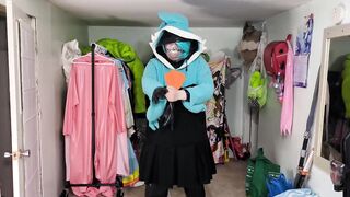 Plush Gardevoir Hoodie and PVC Layers, Breathplay, and Shove Ball Gag