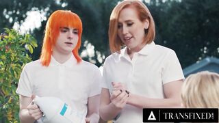 TRANSFIXED - Pair Jean Hollywood & Shiri Allwood Go WILD On Cis Masseuses During Vacation PART 1+two