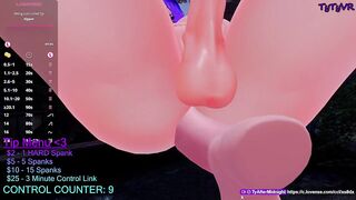 Futanari Takes Your Dong in Public Until This babe Cums Hands Free Twice From Your Creampie - TyTyVR