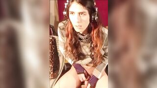 Riding sextoy and masturbating