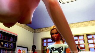 Shemale hentai teen angels get drilled by their futanari teacher