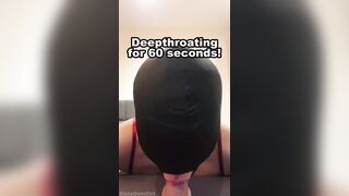 Deepthroating for 60 seconds! (Sissy Oral-job)