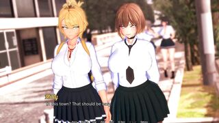 Jerking off A FUTANARI PENIS- Shemale hentai's World of NTR #two- Futanari Route Gameplay