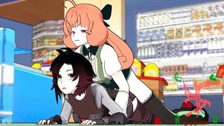 shemale hentai sex in super market