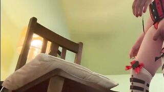 Alikat2 and the oak chair