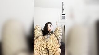 t-girl clown kylie sins plays with oil and strokes her girlcock