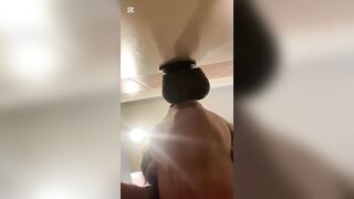 Sissy Di suck Large Ebony sex tool