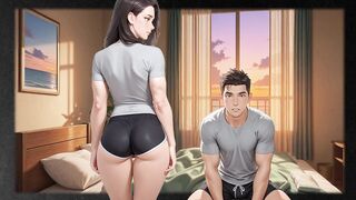 Shemale hentai Stepmom Seduces Stepson Visual Novel