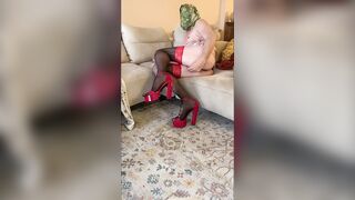 I made my stepaunt's spouse concupiscent when that babe wasn't home