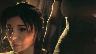 Tomb Raider Lara Gets The Huge SHEMALE HENTAI Dong From The Camp - CG Animation