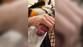 Little femboy touches himself whilst that guy's on his sheets