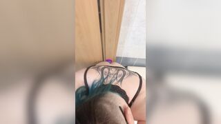 My booty drilled by my rainbow sex tool