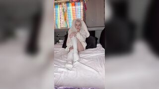 TEASER Femboy Tboy Teases Self - Home Solo Masturbation