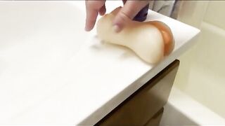 FTM bangs tiny toy hard