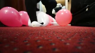 Balloon Stomps Cleanum in Hotel