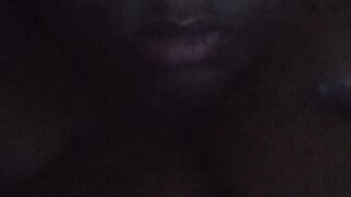 Cum (lube) Trickling From a Greedy Throat