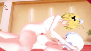 CG MANGA - PREGGO - LARGE BREASTS - GOLDEN-HAIRED - FUTANARI