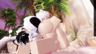 Screwing a Thick Dog cutie on the beach Roblox