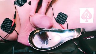 Amateur Interracial QoS Sissy gooning out the Sissy Vagina Clitty - Precum Milking