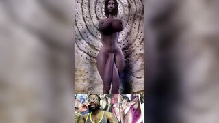 Large Breast Darksome Elf Shows U Her Double Shemale hentai Weenie For U To Suck On