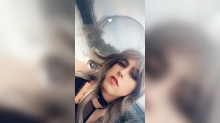 Femboy oral job latex cosplay in chastity