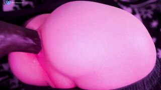 Bent Over Squishy Trans Gal Pounded By Large Toy