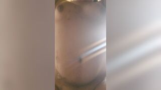 Sloshing my large stomach