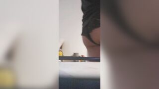 Trying on my recent pants sissy