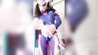 SubbyPuppy x Dva Anal Training and Wand Play