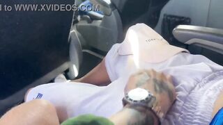 I went to the beach with my step uncles and step cousins and on the way my step cousin started to run his hand down my leg making me lustful...