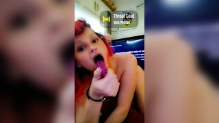 My throat has to stay busy